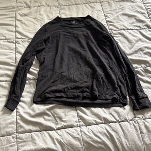George Black Long-Sleeve Crewneck Tee